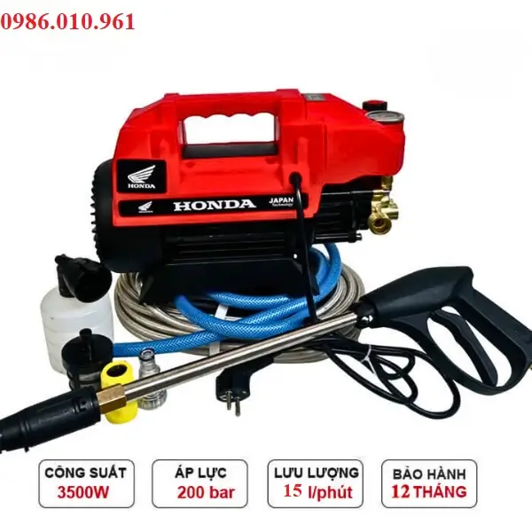 Thông số kỹ thuật của máy rửa xe áp lực cao 3500W