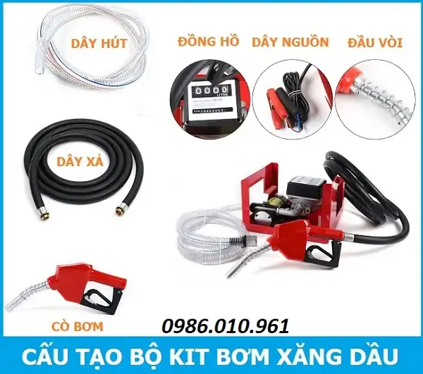 Những lỗi thường gặp khi dùng bộ kit bơm xăng dầu 8 Cấu tạo bộ kit bơm xang dầu