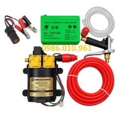 Máy rửa xe áp lực cao kẹp bình ắc quy