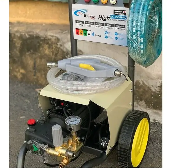 Nguyên lý hoạt động của máy rửa xe áp lực cao 2500W