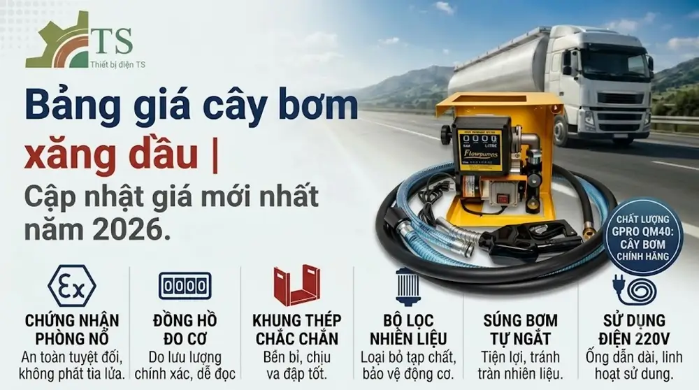 Bảng giá cây bơm xăng dầu 26 Bảng giá cây bơm xăng dầu