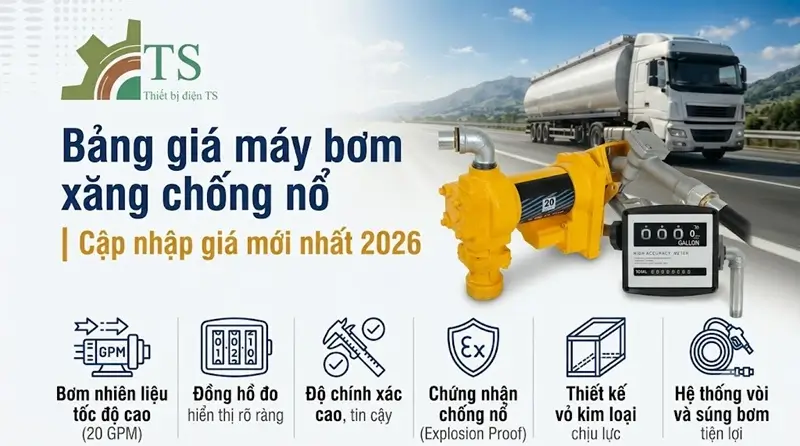 Bảng giá máy bơm xăng chống nổ