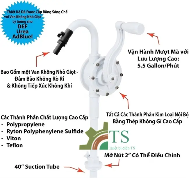 Bơm hóa chất là gì? 16 Bơm hóa chất thùng phuy