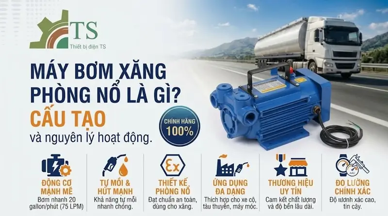 Máy bơm xăng phòng nổ là gì
