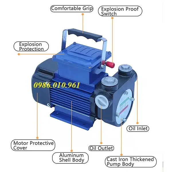 Cấu tạo của Máy bơm xăng chống cháy điện 220V